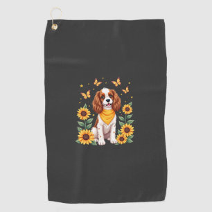 Girls Women Mum Cavalier King Charles Spaniel Dog Golf Towel