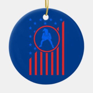 Girls Wrestling Mum Women Wrestler Female Wrestle Ceramic Tree Decoration