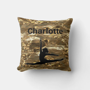 Girls Xcel Gold Gymnastics Personalised Name/Year Cushion