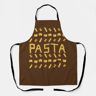 girls yellow pasta pattern for mum, cute Italian Apron