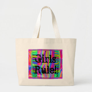 GirlsRule! by FlyingBeauties Large Tote Bag