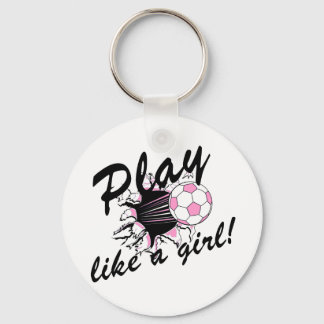 Girls's Soccer T-shirts and Gifts. Key Ring