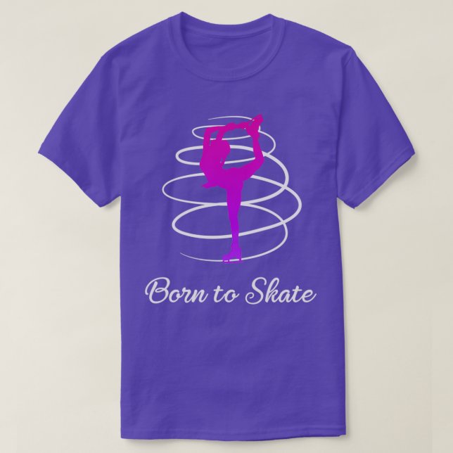 Girlx27s Ice Skating Figure Skating Figure Skater  T-Shirt (Design Front)