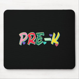 Girly 1st Day Of Pre-k Teacher Student First Day O Mouse Mat