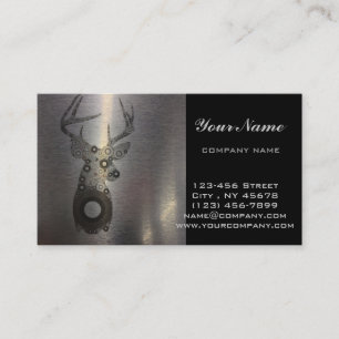 girly abstract deer antlers deer silhouette business card