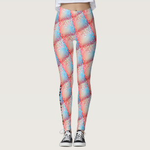 Girly Abstract Heart Shape Funky Y2K Yoga Leggings
