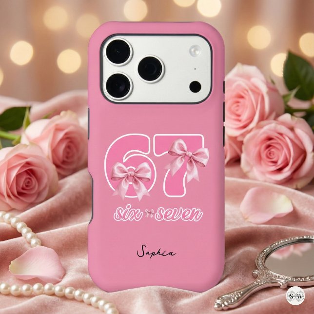 Girly Aesthetic Pink Bows 67 Meme Custom Name (Creator Uploaded)
