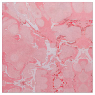 Girly Artsy Modern Pink Marble Stone Pattern Fabric