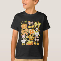 Girly Autumn Goose Pumpkin Coquette Bows Fall Autu
