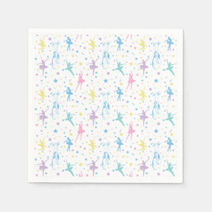 Girly Ballerina Dancer - Ballet Pattern Napkin