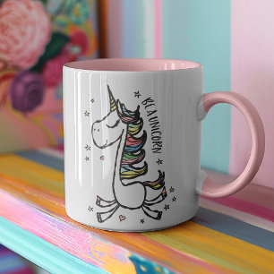 Girly Be a Unicorn Novelty Motivational Quote Mug