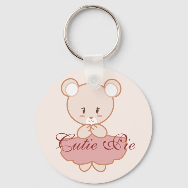 Girly Bear Key Ring (Front)