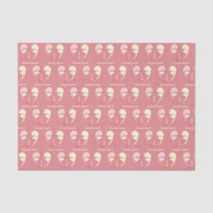 Girly BFF Karaoke Love Heart Tissue Paper