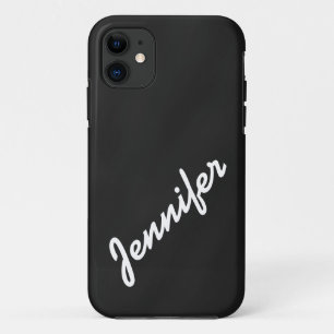 Girly, Black Chalkboard with Name iPhone 5 Case