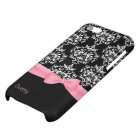 Girly Black & White Damask iPhone 5C Case