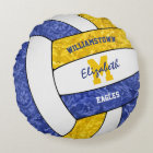 girly blue gold volleyball club team school colour