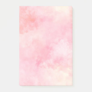 Girly Blush Pink Tie Dye Post-it Notes
