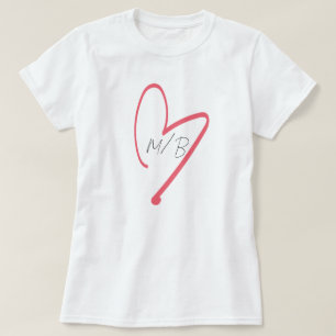 Girly Blush Pink Valentine's Day T-Shirt
