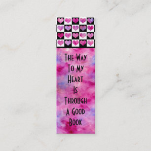 Girly Bookmark Mini Business Card