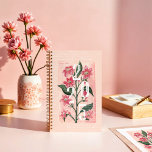 Girly Bright Pink Garden Florals 2025 Planner<br><div class="desc">Stay organised in style with our 2025 Planner, showcasing a hand-painted floral and leaves design crafted with vibrant Gouache paint. Known for its rich pigmentation and velvety matte finish, Gouache was carefully chosen to bring our floral artwork to life, ensuring every detail is bold and beautifully textured. The year "2025"...</div>