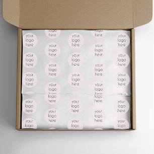 Girly Business Logo Packaging Branded Corporate Tissue Paper