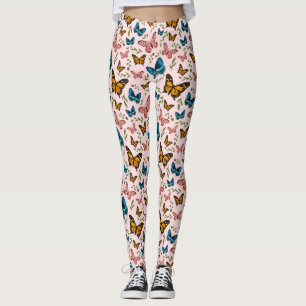 Girly Butterfly Pattern Leggings