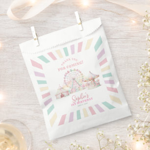Girly Carnival Circus Kids Birthday Thank You Favour Bags
