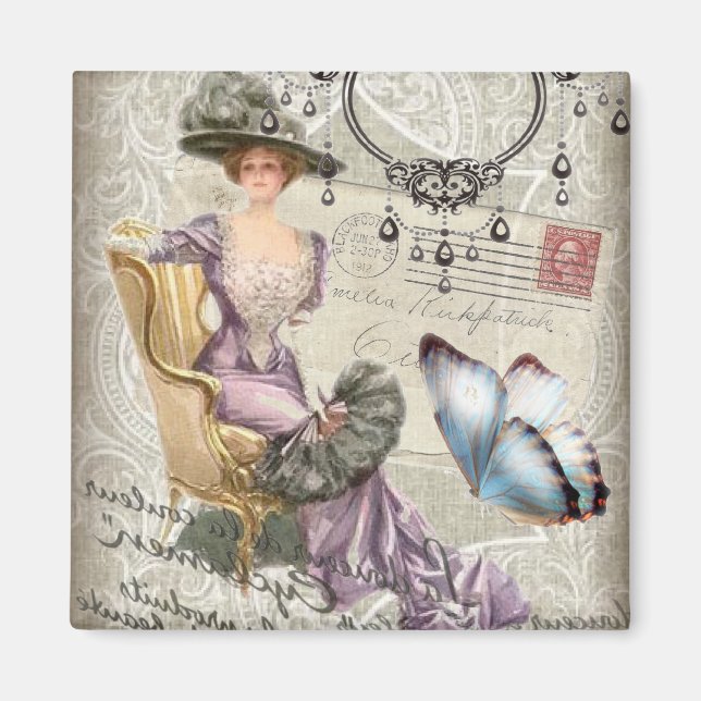 girly chandelier Vintage victorian Magnet (Front)