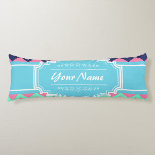Girly Chevron Personalised N1 Body Cushion