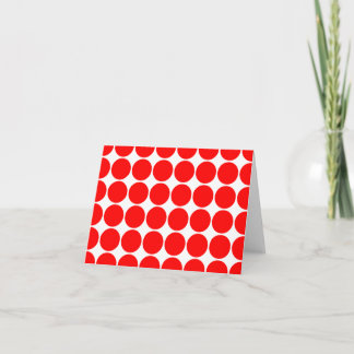 Girly Chic Accessories Party Treats Red Polka Dots Card