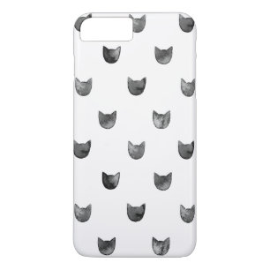 Girly Chic Cute Cat Pattern iPhone 8 Plus/7 Plus Case