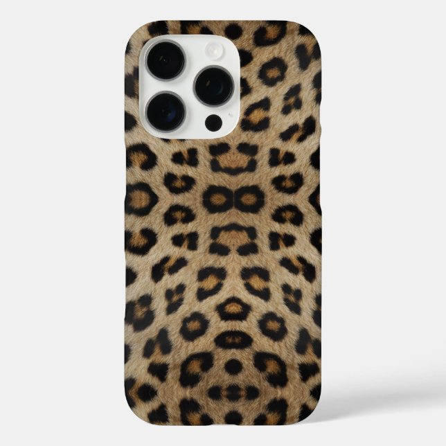 Girly chic leopard fur animal print pattern trendy Case-Mate iPhone case (Back)