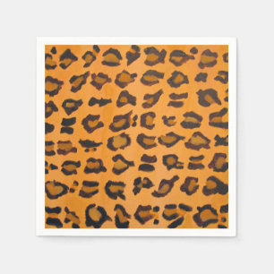 Girly Chic Leopard Print Cocktail Paper Napkins