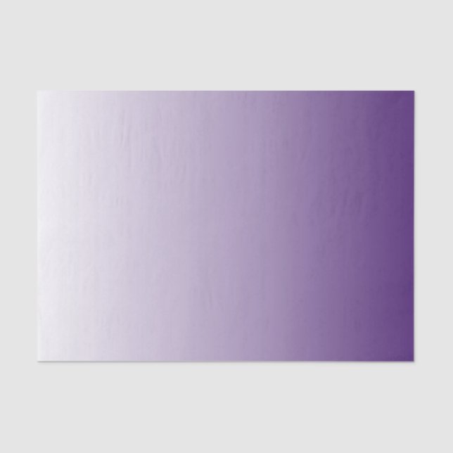 Girly Chic minimalist ombre lilac lavender purple Tissue Paper (Front)