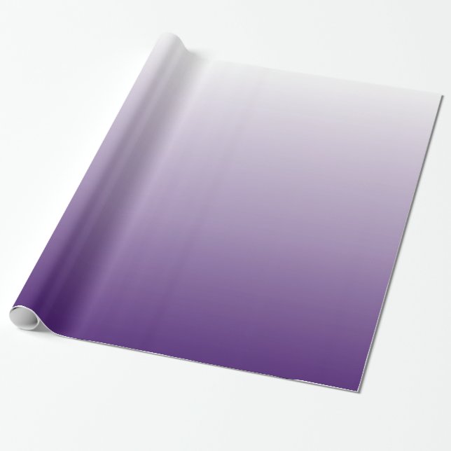 Girly Chic minimalist ombre lilac lavender purple Wrapping Paper (Unrolled)