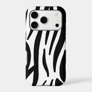 girly chic stylish black white zebra print