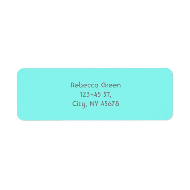 Girly chic turquoise aqua Robins Egg Blue (Front)