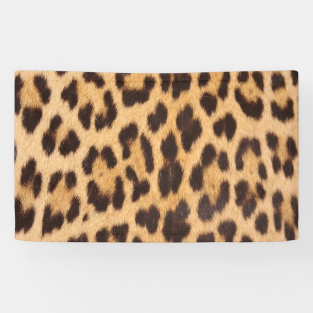 girly chic wild safari fashion leopard print banner (Horizontal)