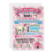 GIrly Circus Poster Style Party Invitations