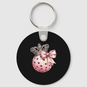 Girly Ckleball Princess Queen Crown For Women  Key Ring
