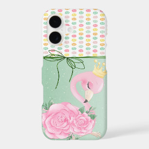 Girly Colourful Buttons,Baby Flamingo