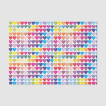 Girly Colourful Rainbow Hearts