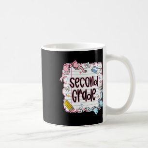 Girly Coquette Second Grade Back To School 2nd Gra Coffee Mug