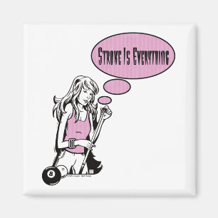 Girly Cue Magnet
