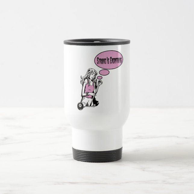 Girly Cue Travel Mug (Center)