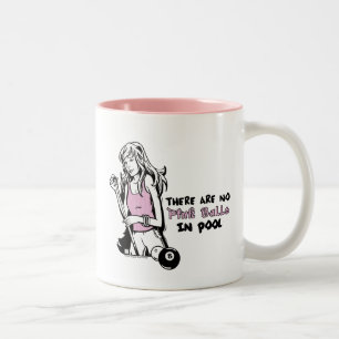 Girly Cue Two-Tone Coffee Mug
