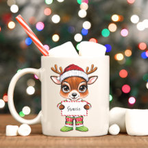 Girly Cute Baby Reindeer Mug