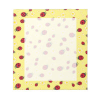 girly cute ladybug and daisy flower pattern yellow