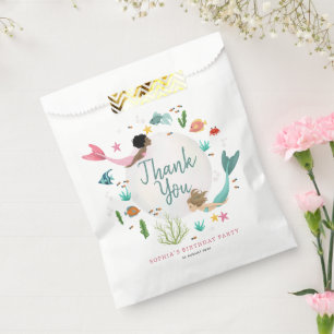 Girly Cute Magical Under the Sea Kids Birthday Favour Bags