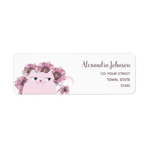 Girly Cute Return Address